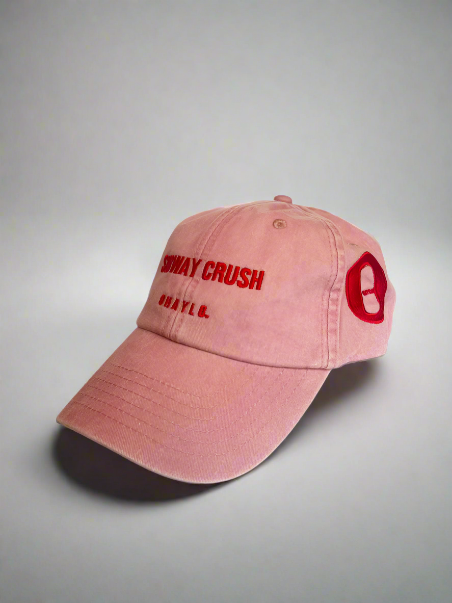 Vintage 'Subway Crush' Baseball Cap - Pink