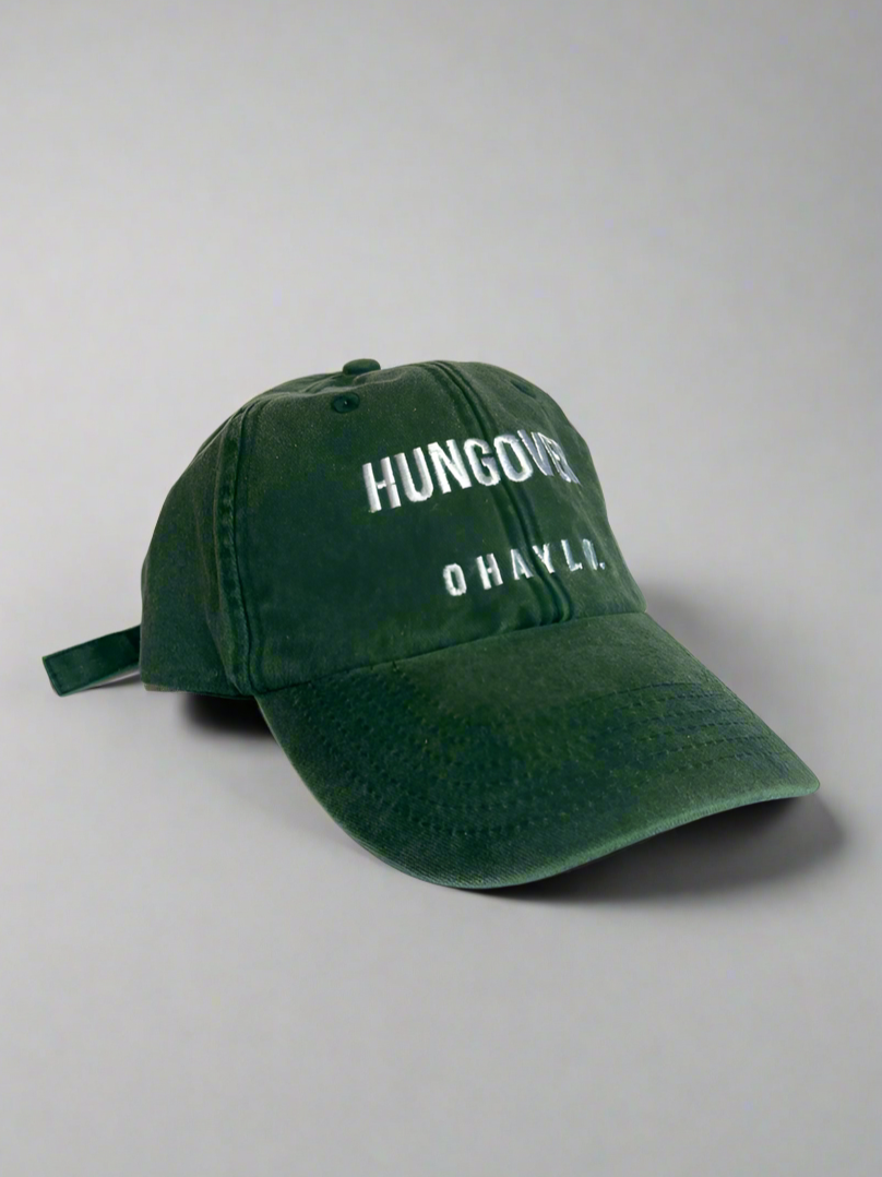 Vintage 'Hungover' Cap - Green